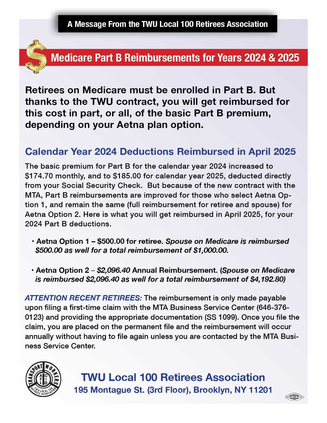 medicare-part-b-reimbursement-twu-100-retirees